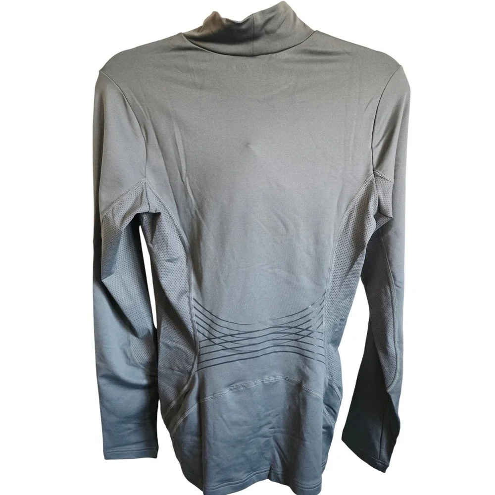 Nike Dri Fit Women's S Tall Golf Long Sleeve‎ Mock Neck Shirt Gray ST NWT $80